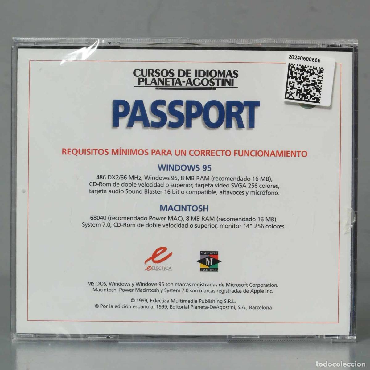 Videojuegos y consolas: PC CD-ROM. Passport - Curso De Idiomas. Planeta Agostini. PRECINTADO - Foto 2