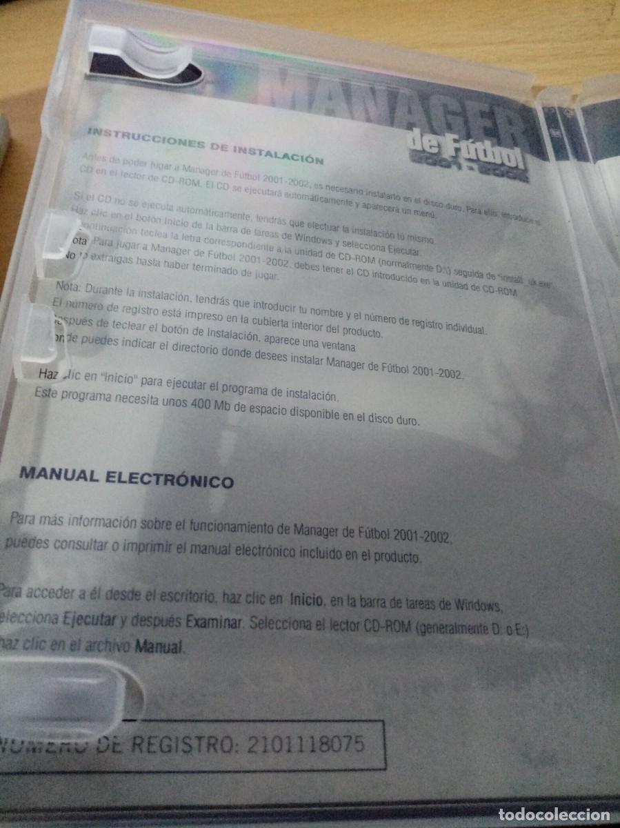Videojuegos y consolas: MANAGER DE F&Uacute;TBOL. 2001 - 2002. - Foto 3
