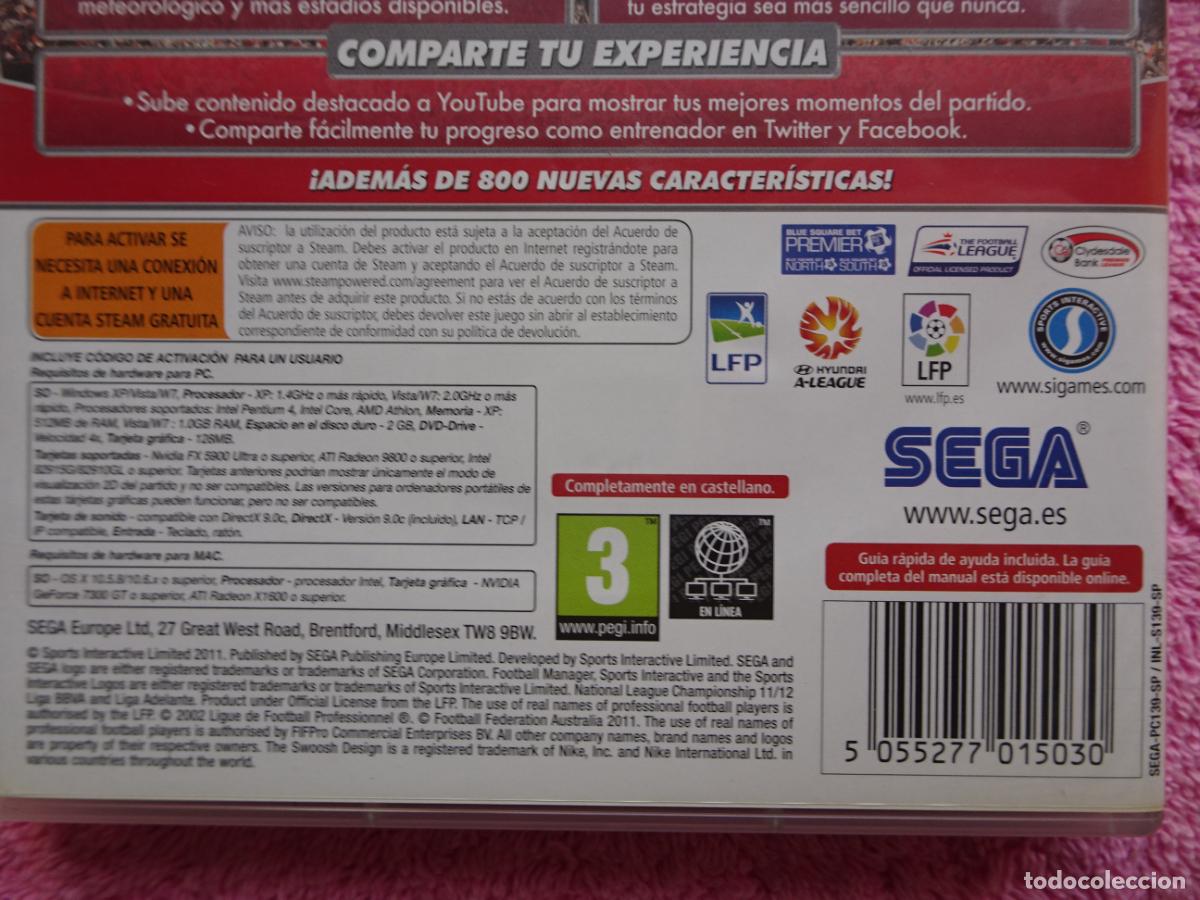 Videojuegos y consolas: football manager 2012 pc dvd-rom sega - Foto 10