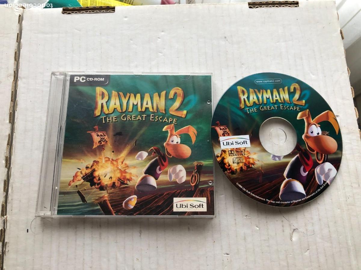 Videojuegos y consolas: RAYMAN 2 THE GREAT ESCAPE UBISOFT PC CD ROM KREATEN - Foto 1