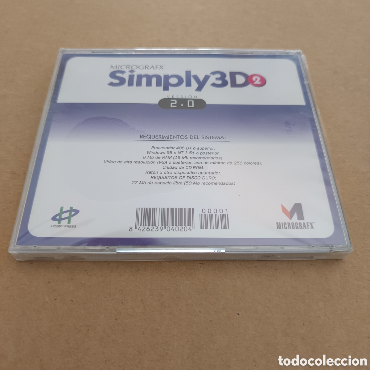 Videojuegos y consolas: (*_*) PC CD-Rom Micrografx Simply 3D 2 Versi&oacute;n 2.0 (Hobby Press). Precintado. - Foto 2