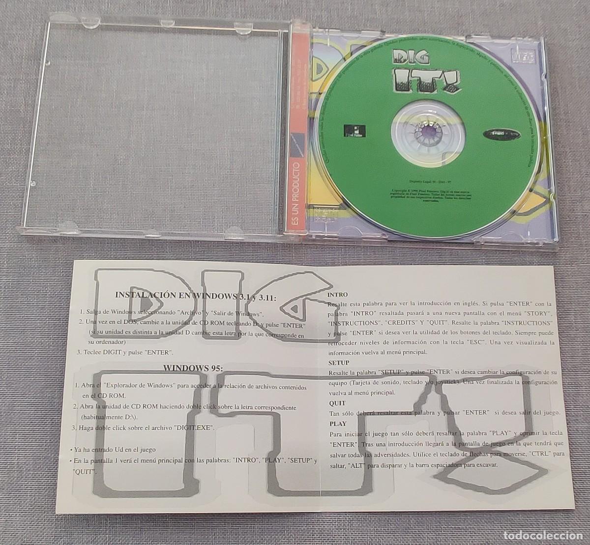 Videojuegos y consolas: CD - Rom. Para PC. Dig IT. Ayuda a rescatar a Dugette. - Foto 3