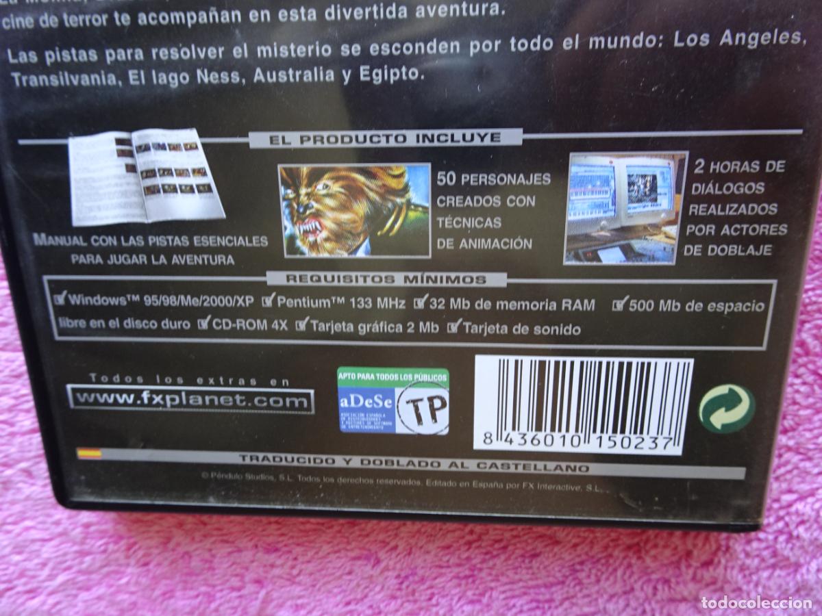 Videojuegos y consolas: hollywood monsters p&eacute;ndulo studios 2002 fx interactive en castellano - Foto 9