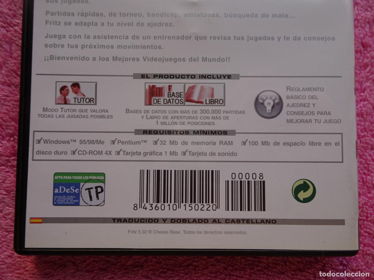 Videojuegos y consolas: fritz 5 el programa de ajedrez campe&oacute;n del mundo 2002 fx interactive en castellano - Foto 10