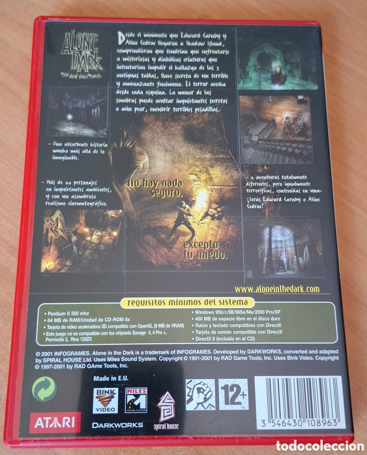 Videojuegos y consolas: Alone in The Dark - The New Nightmare PC 3CD - Foto 2