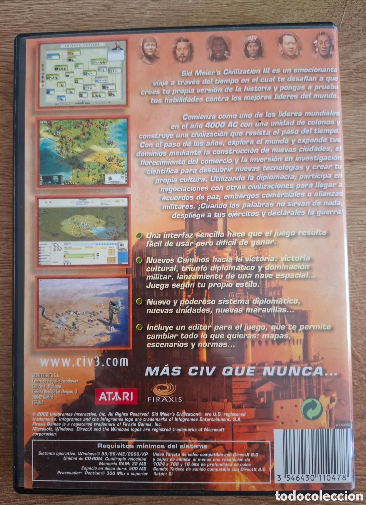 Videojuegos y consolas: Civilization III PC M&aacute;s CIV - Foto 2