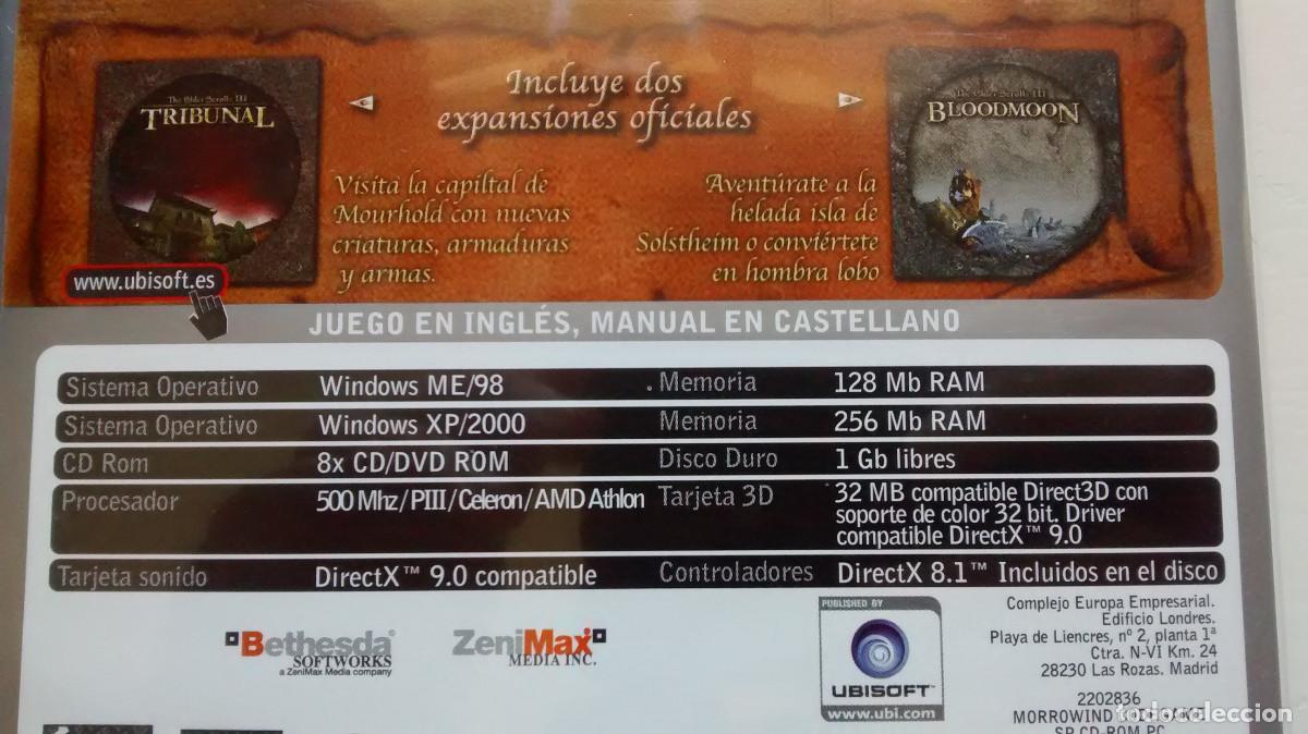 Videojuegos y consolas: Morrowind. The elder scrolls III - PC - Foto 5