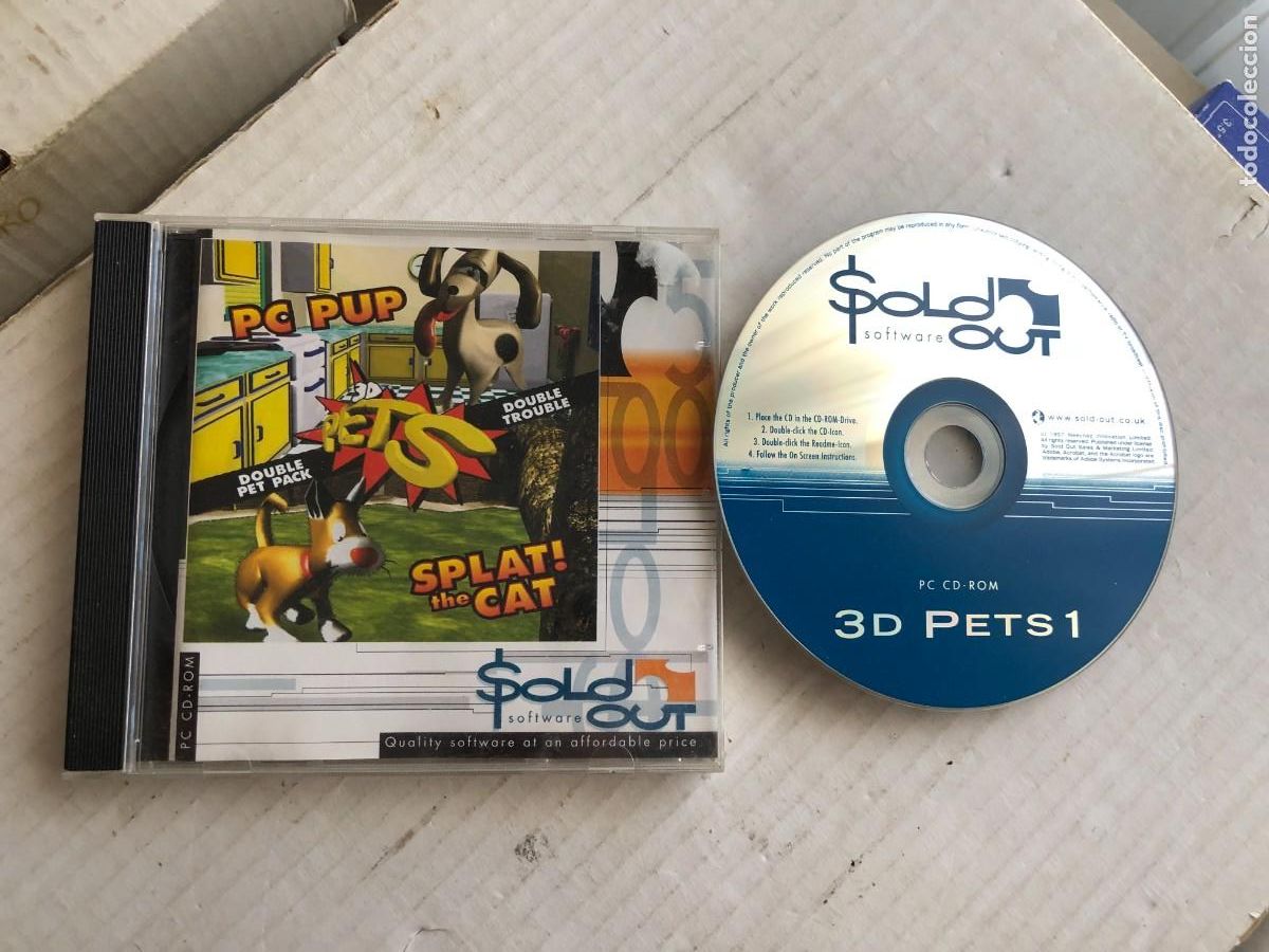 Videojuegos y consolas: 3D PETS PC PUP SPLAT THE CAT - PC CD ROM KREATEN - Foto 1