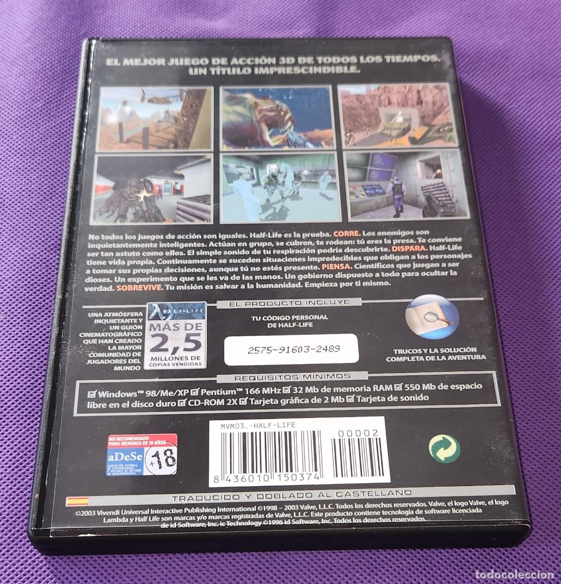 Videojuegos y consolas: HALF-LIFE - PC CD-ROM - FX INTERACTIVE- original EL MUNDO 2003 - Foto 4