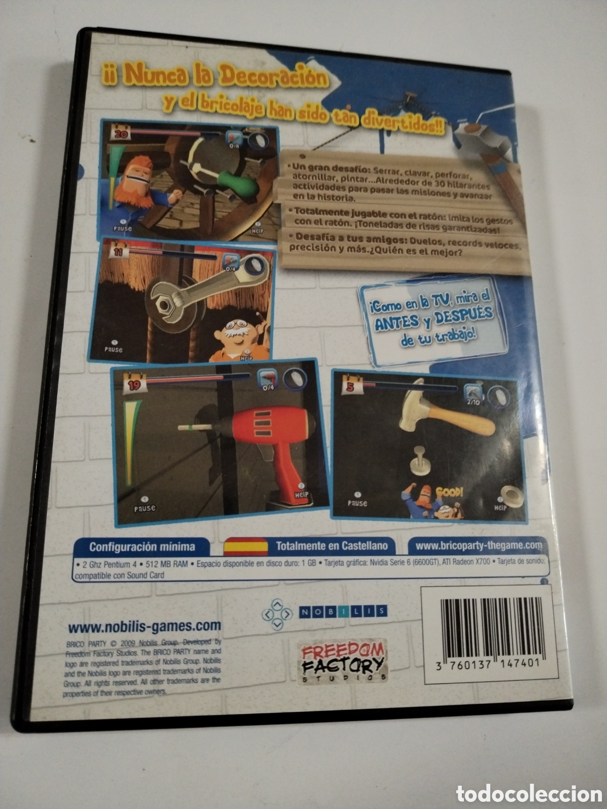 Videojuegos y consolas: BRICO PARTY. CUIDADO MANCHA. PC - Foto 2