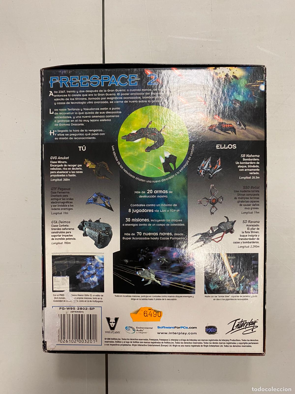 Videojuegos y consolas: Freespace 2 Free space - PC Caja grande - Foto 3