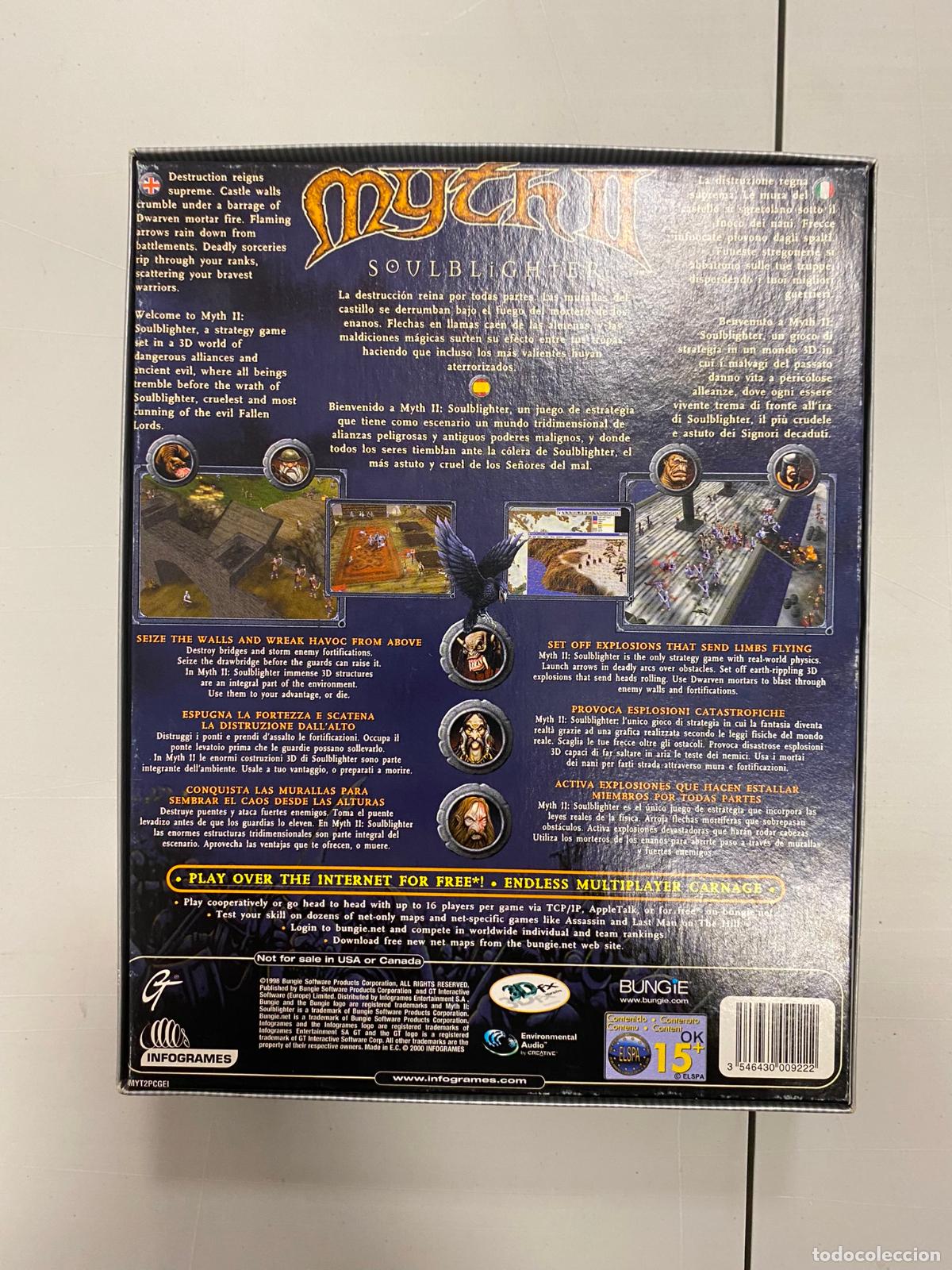 Videojuegos y consolas: MYTH 2 II SOULBLIGHTER PC - PC Caja grande - Foto 3