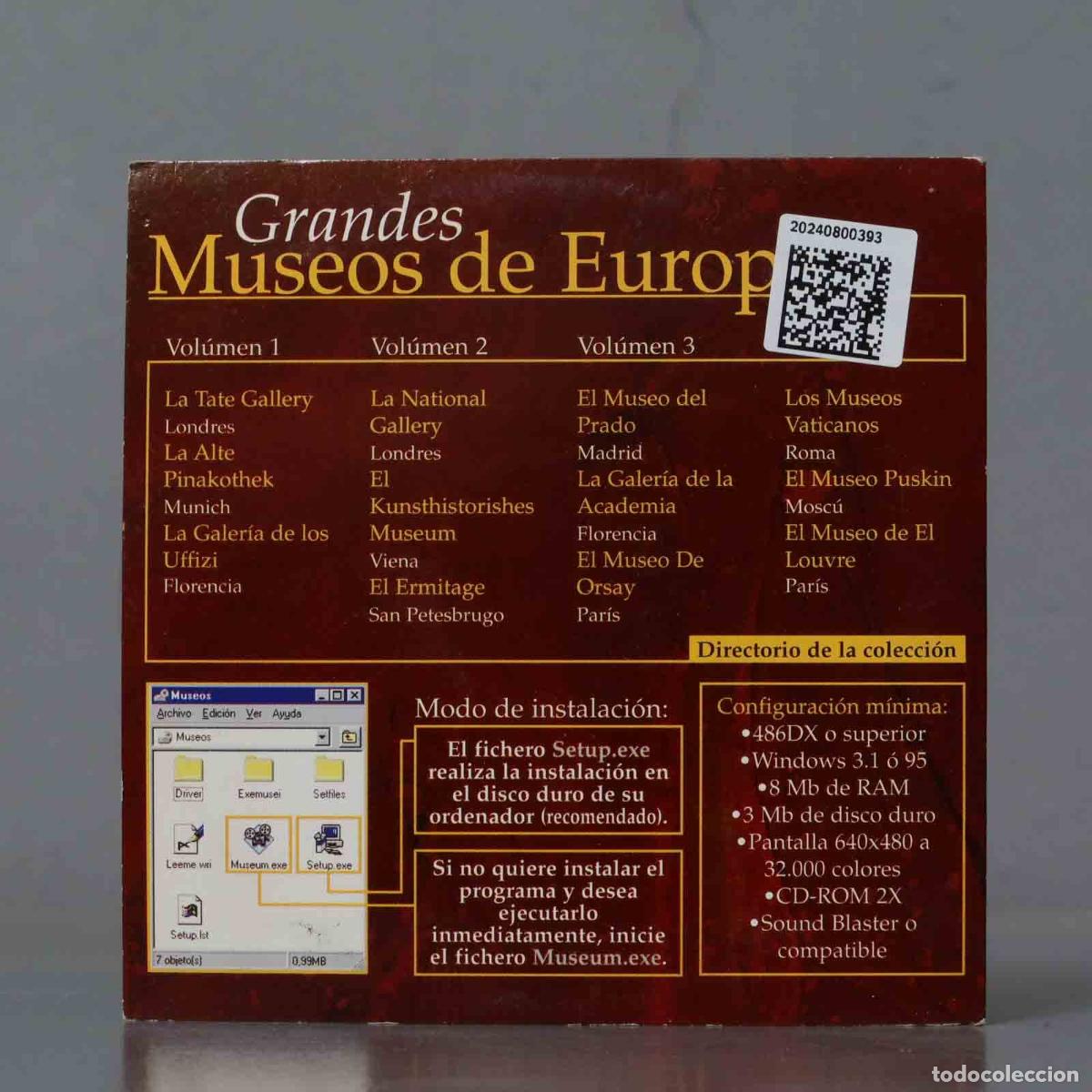 Videojuegos y consolas: PC CD-ROM. GRANDES MUSEOS DE EUROPA. VOL 1. - Foto 2