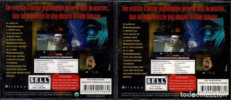 Videojuegos y consolas: Phantasmagoria - Obsessions Fatales. Edici&oacute;n en franc&eacute;s. PC - Foto 6