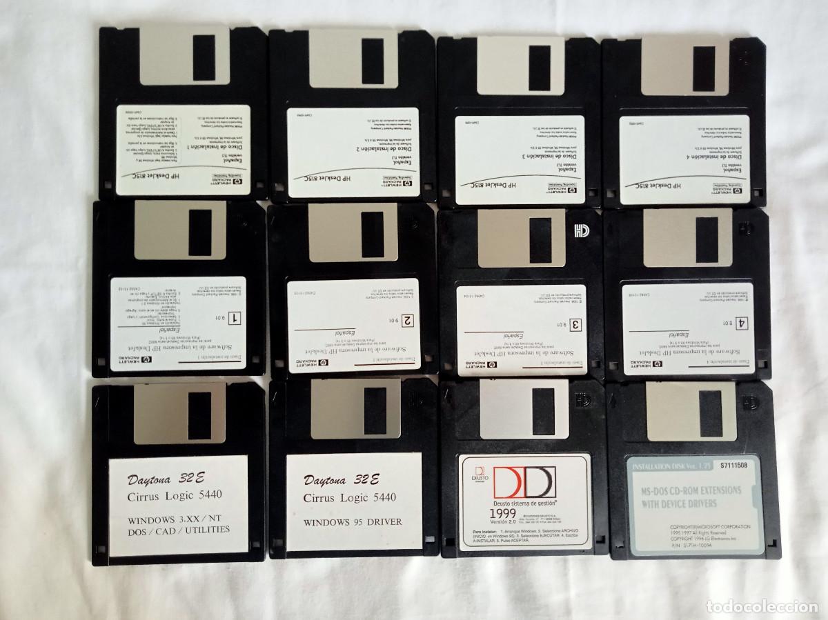 Videojuegos y consolas: 12 Floppy Disquettes PC drivers - Foto 1