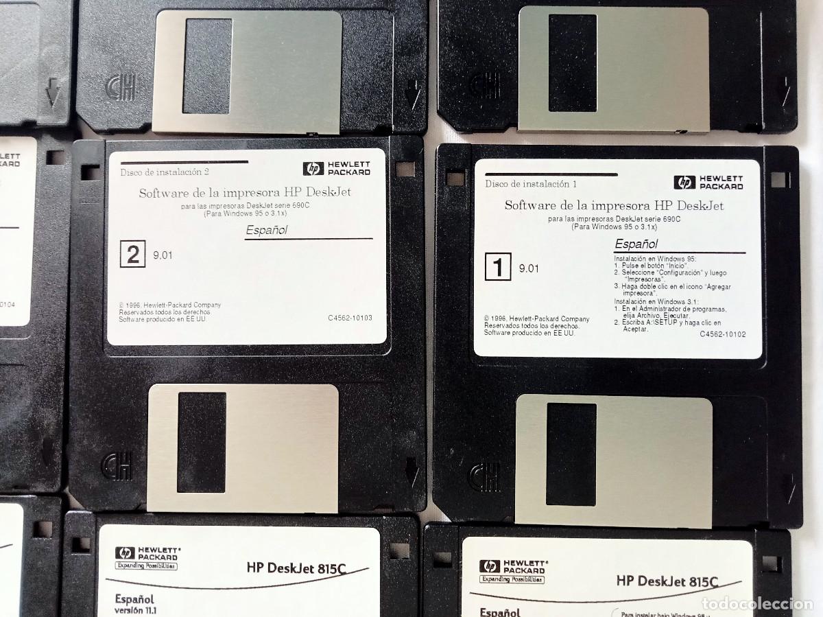 Videojuegos y consolas: 12 Floppy Disquettes PC drivers - Foto 4