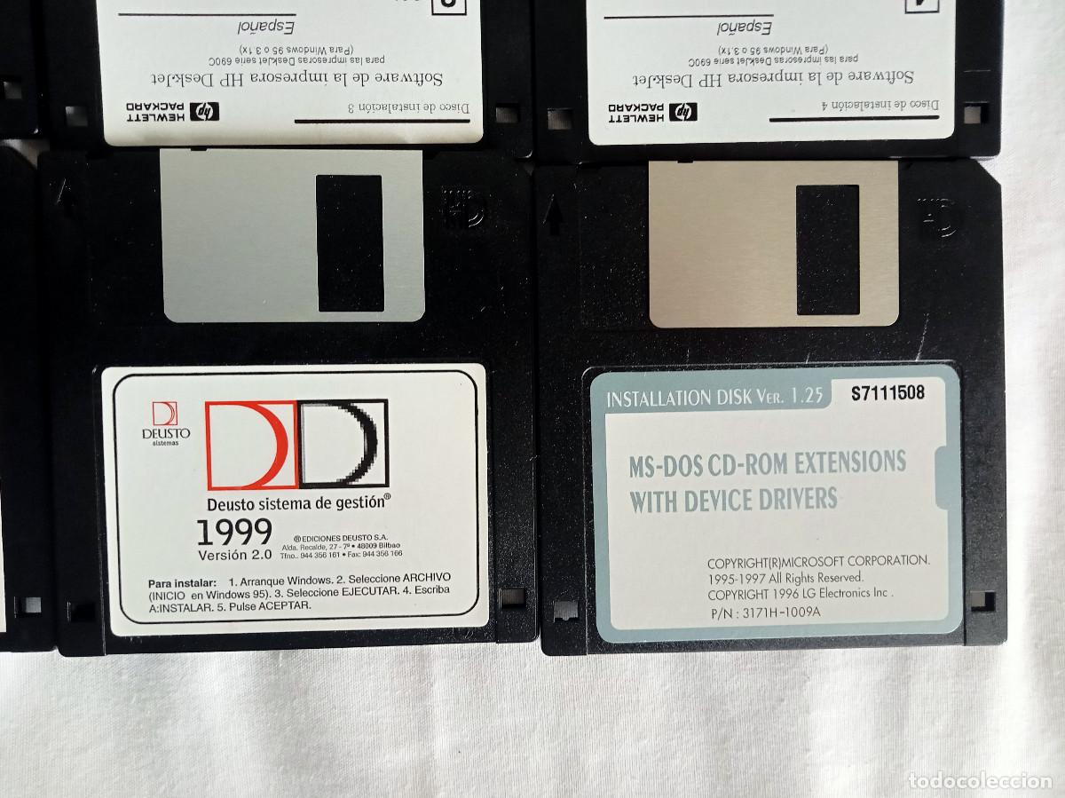 Videojuegos y consolas: 12 Floppy Disquettes PC drivers - Foto 7