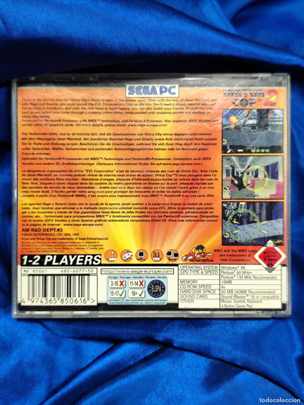 Videojuegos y consolas: VIRTUA 2 COP VIDEOJUEGO PC - Foto 2