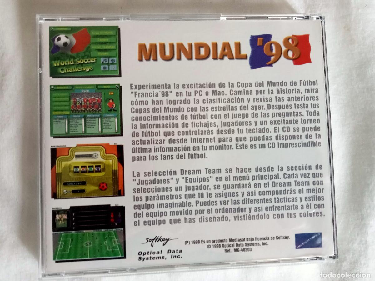 Videojuegos y consolas: Mundial 98 (Mediasat Group - CD-ROM PC & MAC) - Foto 2