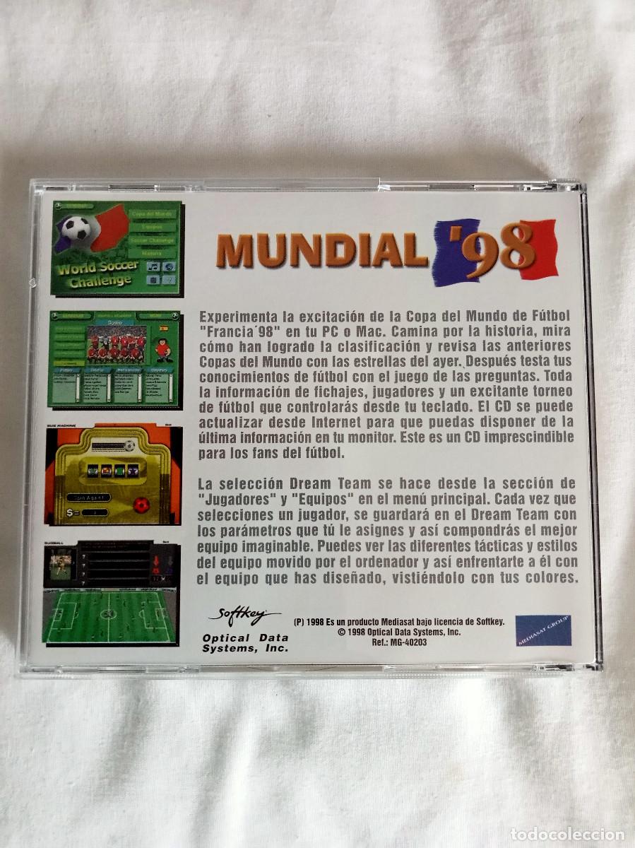 Videojuegos y consolas: Mundial 98 (Mediasat Group - CD-ROM PC & MAC) - Foto 6