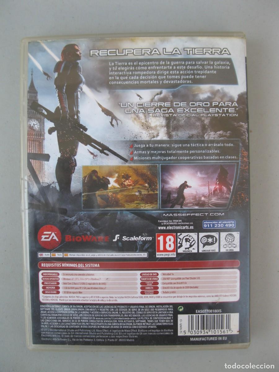 Videojuegos y consolas: MASS EFFECT 3 - JUEGO PARA PC. - Foto 3