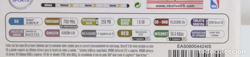 Videojuegos y consolas: Juego PC. NBA Live 2005. PC CD Rom Pedido m&iacute;nimo 6 &euro; - Foto 2