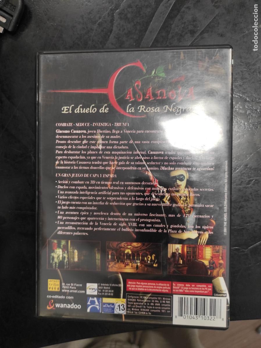 Videojuegos y consolas: PC CASANOVA EL DUELO DE LA ROSA NEGRA - Foto 3
