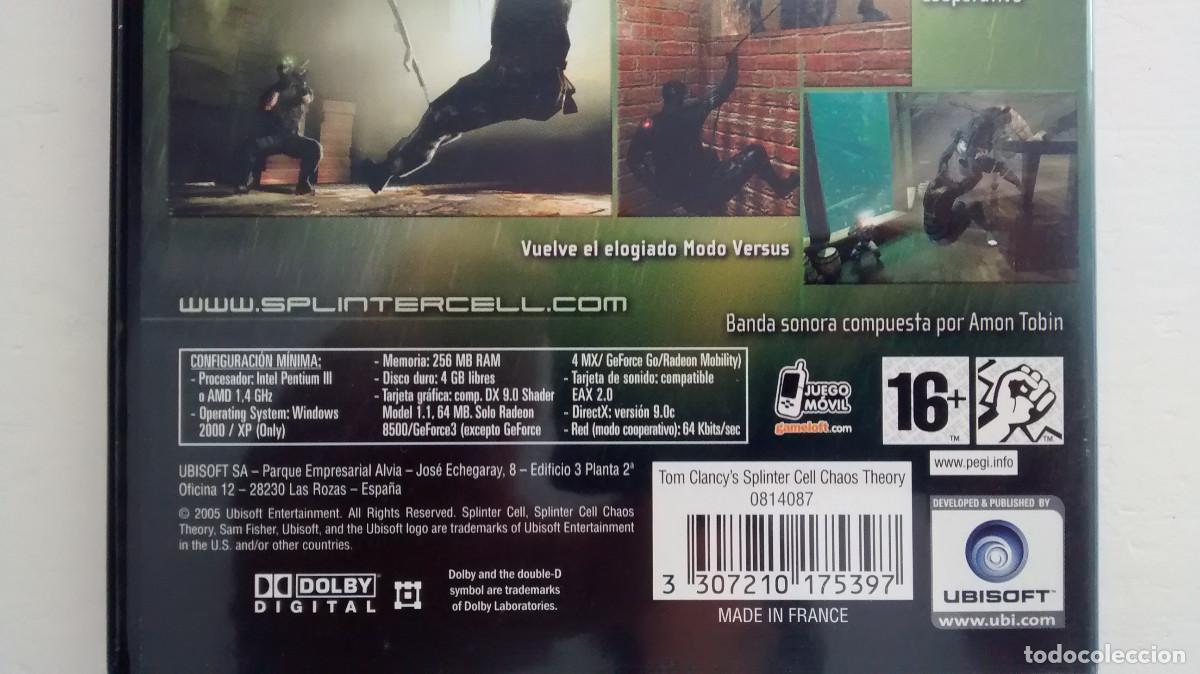 Videojuegos y consolas: Splinter cell chaos theory - pc - Foto 4