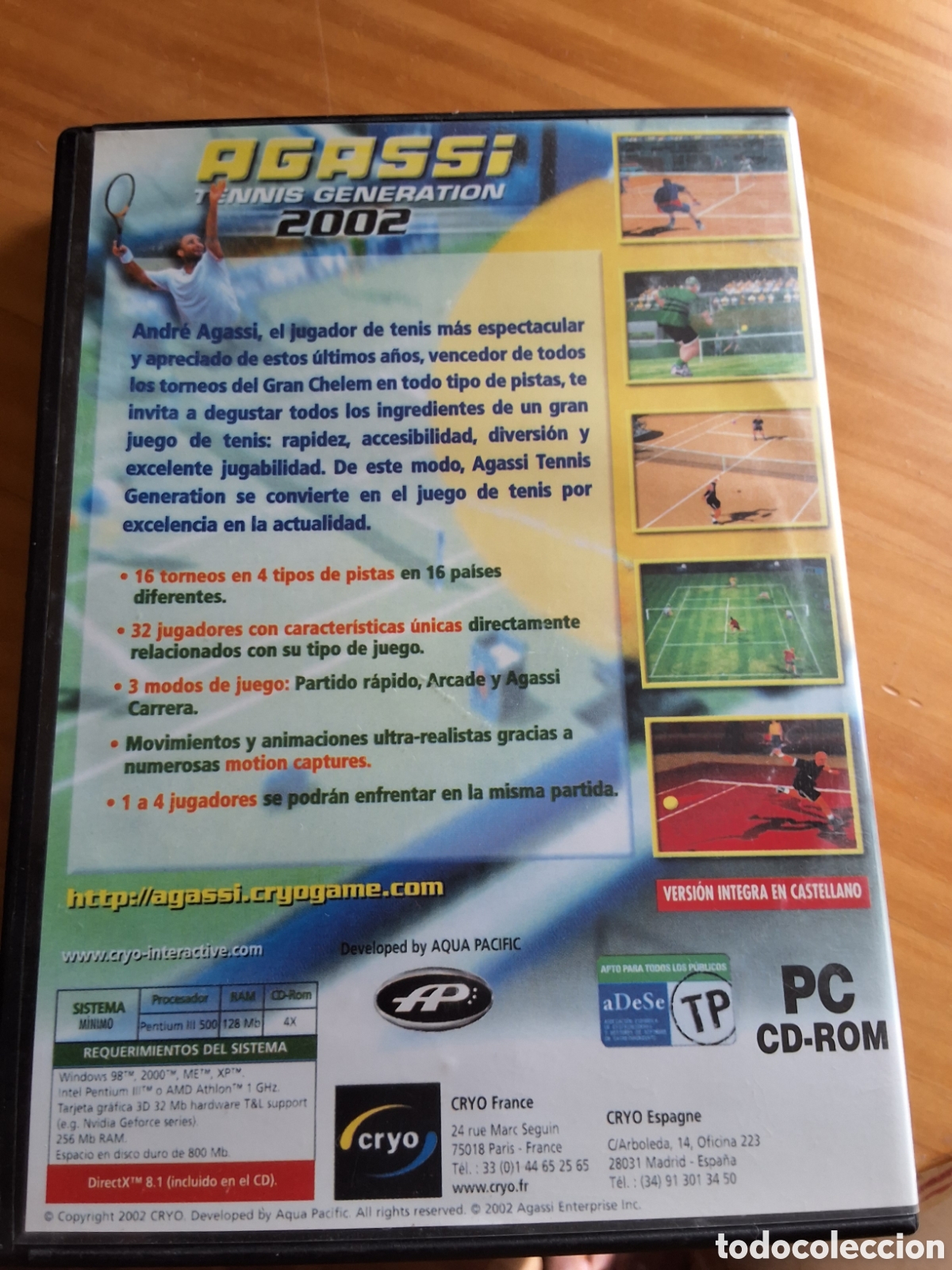 Videojuegos y consolas: Agassi juego de tenis para PC contiene CD - Foto 2