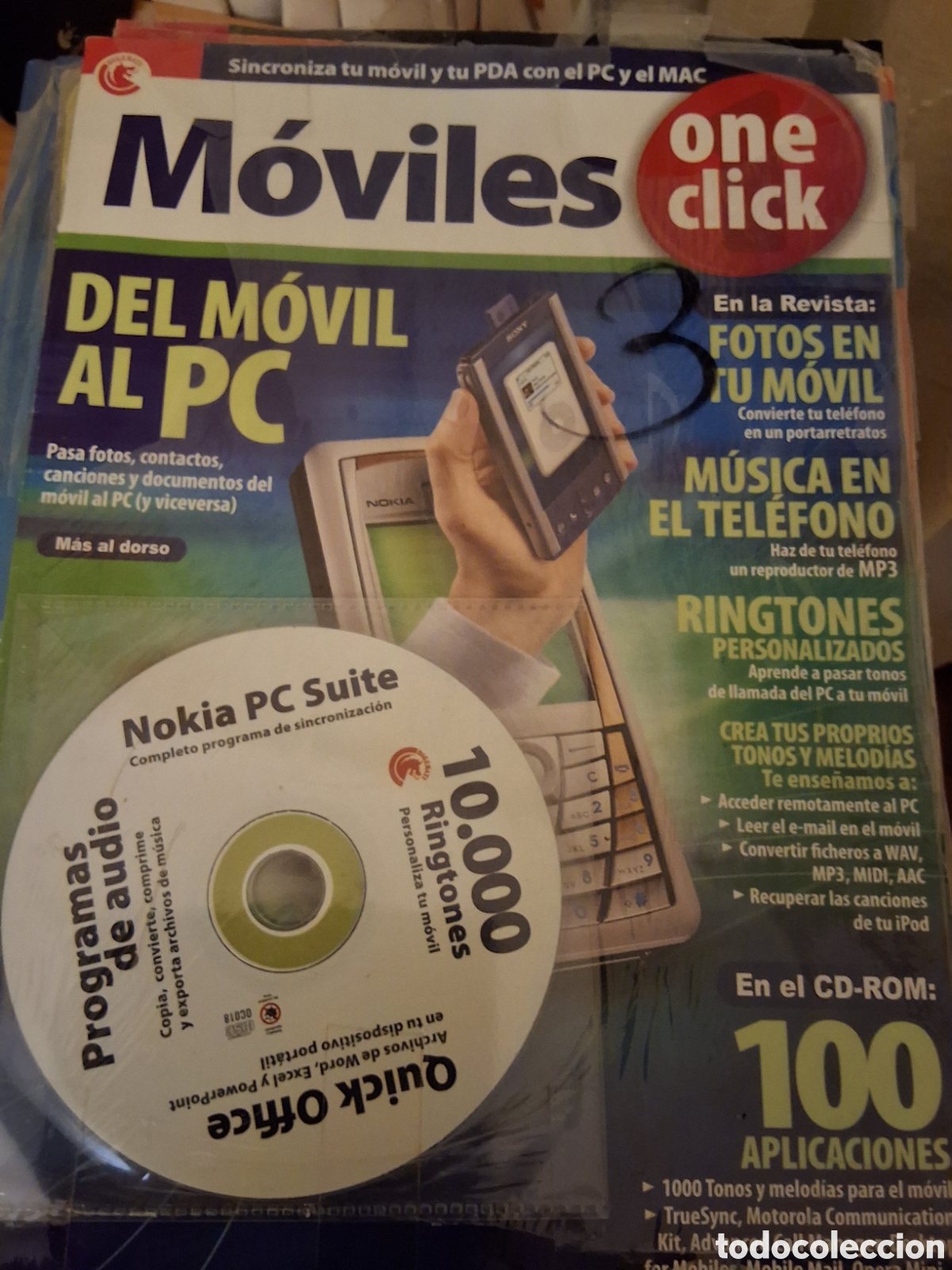 Videojuegos y consolas: M&oacute;viles revista inform&aacute;tica one click n&uacute;mero 18 con CD - Foto 1