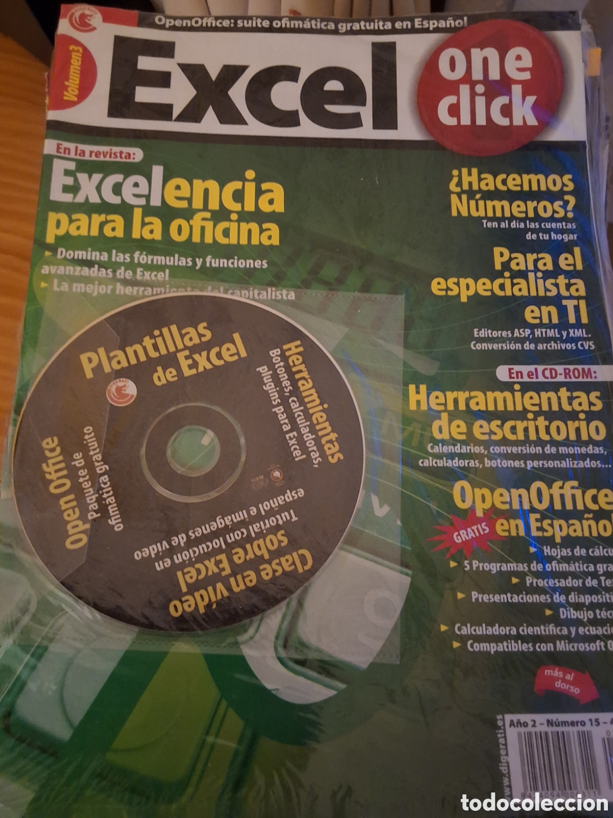 Videojuegos y consolas: Excel revista inform&aacute;tica one click n&uacute;mero 15 con CD - Foto 1