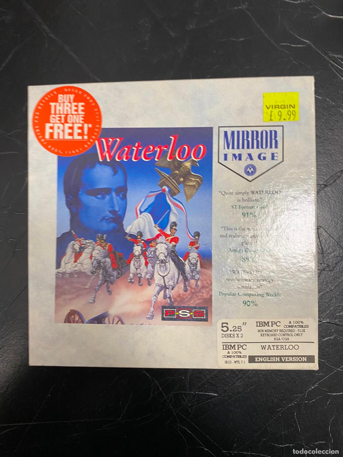 Videojuegos y consolas: Waterloo - Pc disco 5 25 5/25 edicion inglesa - Foto 1