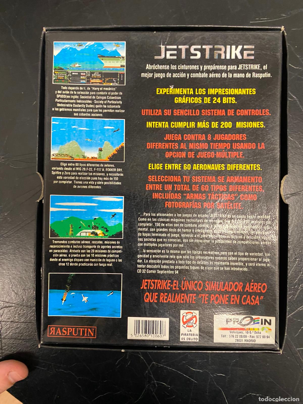 Videojuegos y consolas: JetStrike [Shadow Software] [1995] Rasputin / Proein Soft Line [Juegos CD-ROM] [PC CDROM] MSDOS - Foto 3