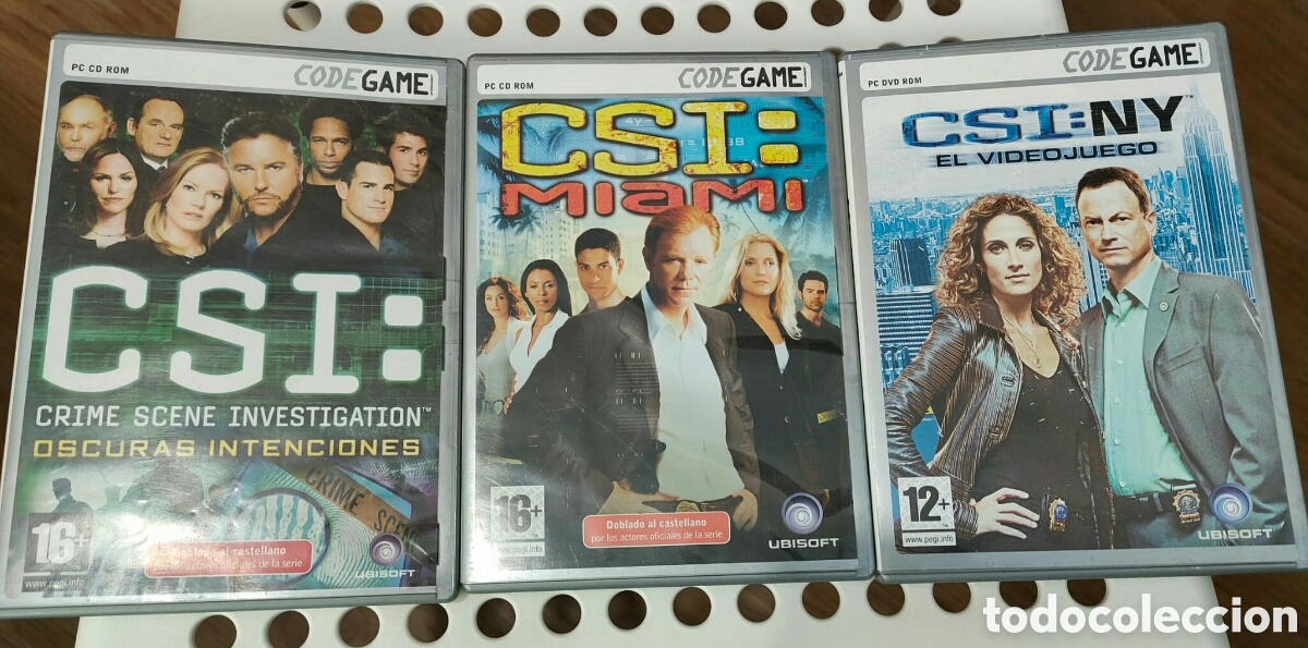 Videojuegos y consolas: Lote juegos CSI PC CD ROM - Foto 1