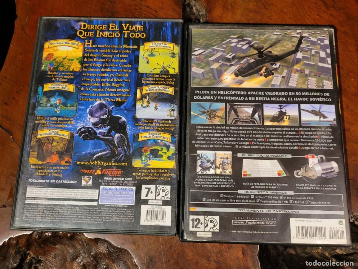 Videojuegos y consolas: 2 PC CD-ROM APACHE HAVOC Y EL HOBBIT - Foto 2