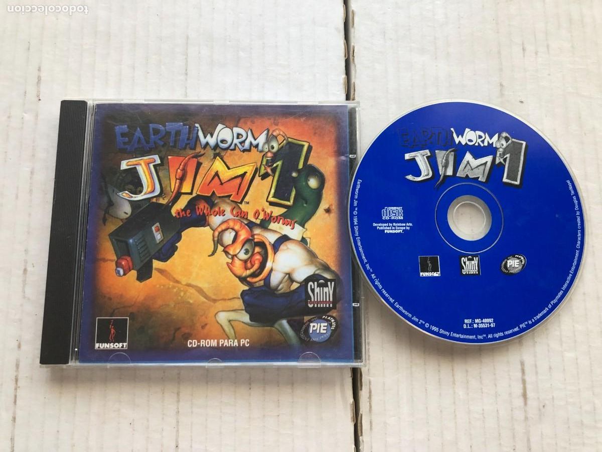 Videojuegos y consolas: EARTH WORM JIM - PC CD ROM KREATEN - Foto 1