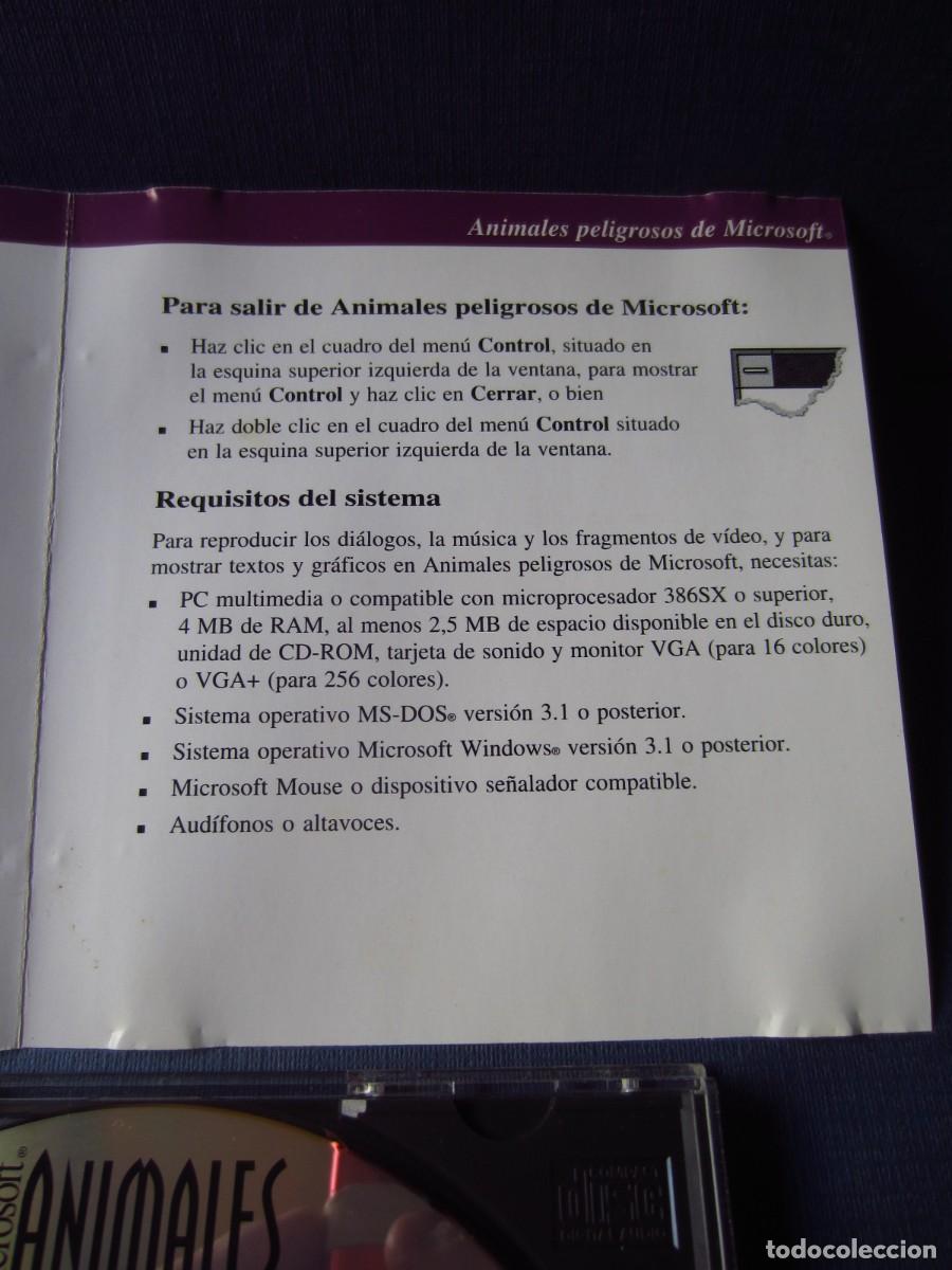 Videojuegos y consolas: Microsoft Animales Peligrosos (PC CD-ROM) - Foto 7