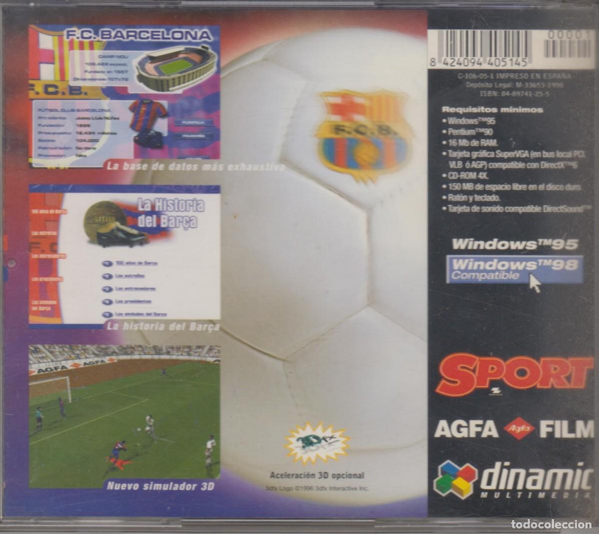 Videojuegos y consolas: Videojuego PC Bar&ccedil;a 99 cd-rom Dinamic - Foto 2