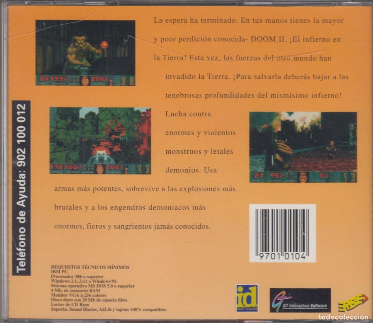 Videojuegos y consolas: Videojuego Doom II PC CD-rom 1994 ERBE - Foto 2