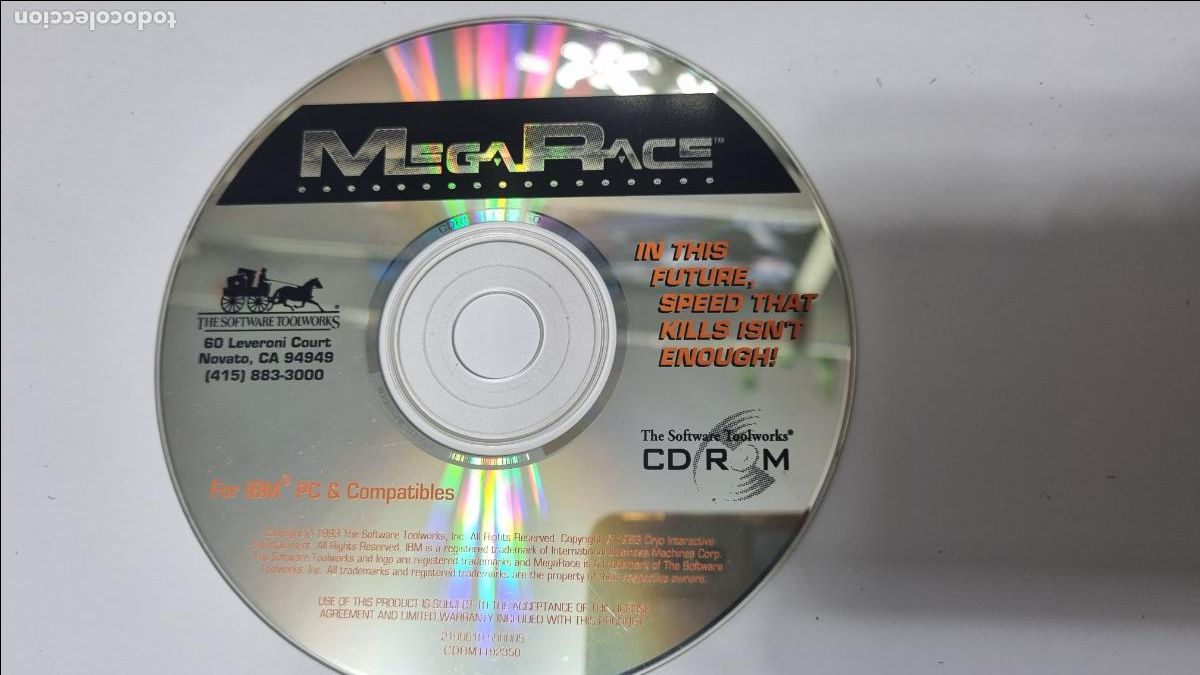 Videojuegos y consolas: Juego de PC/CD MegaRace, The Software Toolworks, 1993 - Foto 2