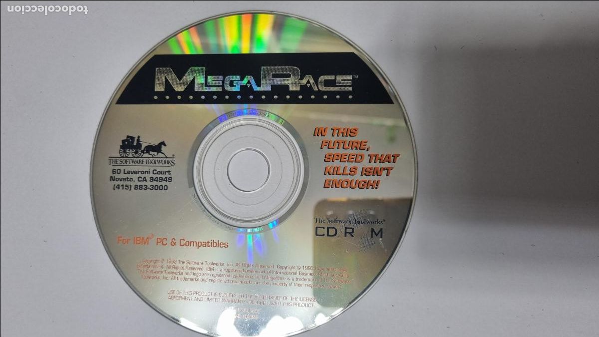 Videojuegos y consolas: Juego de PC/CD MegaRace, The Software Toolworks, 1993 - Foto 1