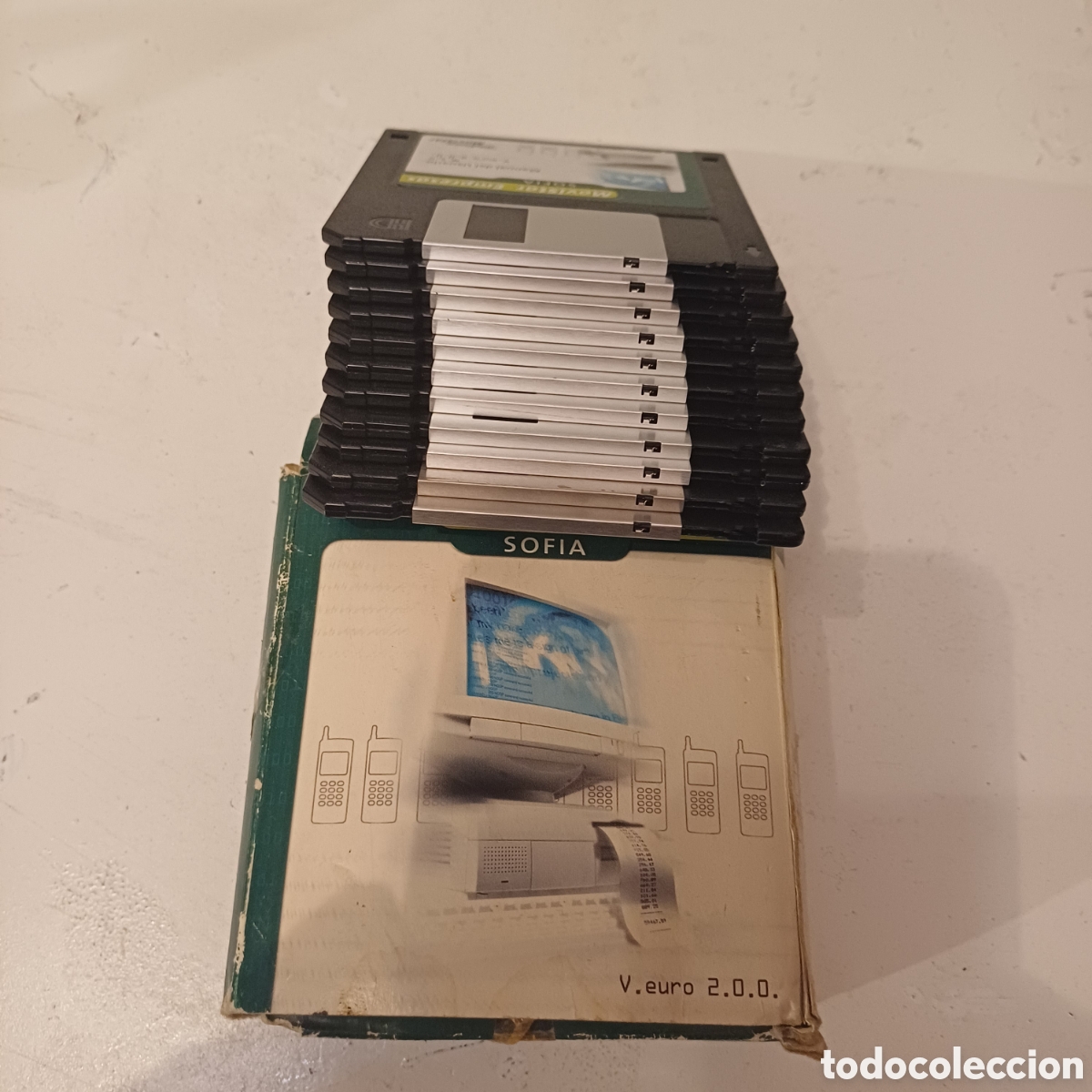 Videojuegos y consolas: Software programa w95 Comunicaciones SOFIA Movistar empresas a&ntilde;os 90 con 11 diskettes 3,5&rdquo; completo - Foto 6