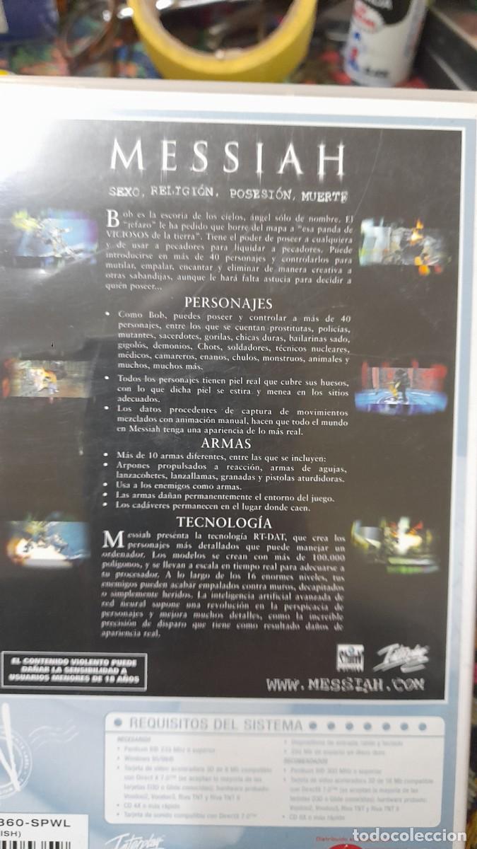 Videojuegos y consolas: Disco pc CD ROM juego Messiah white label - Foto 3