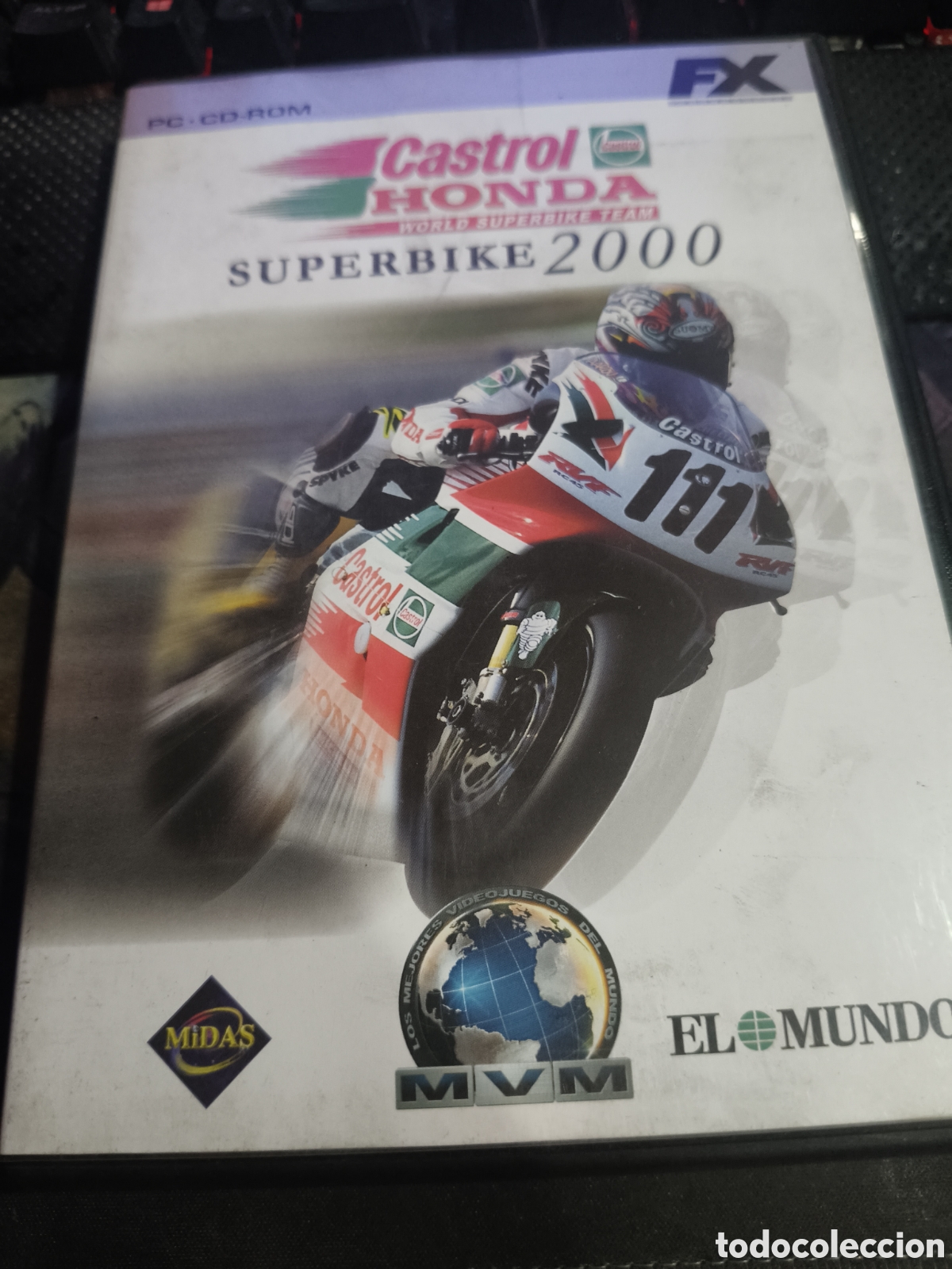 Videojuegos y consolas: Castrol honda superbike 2000 Pc - Foto 1