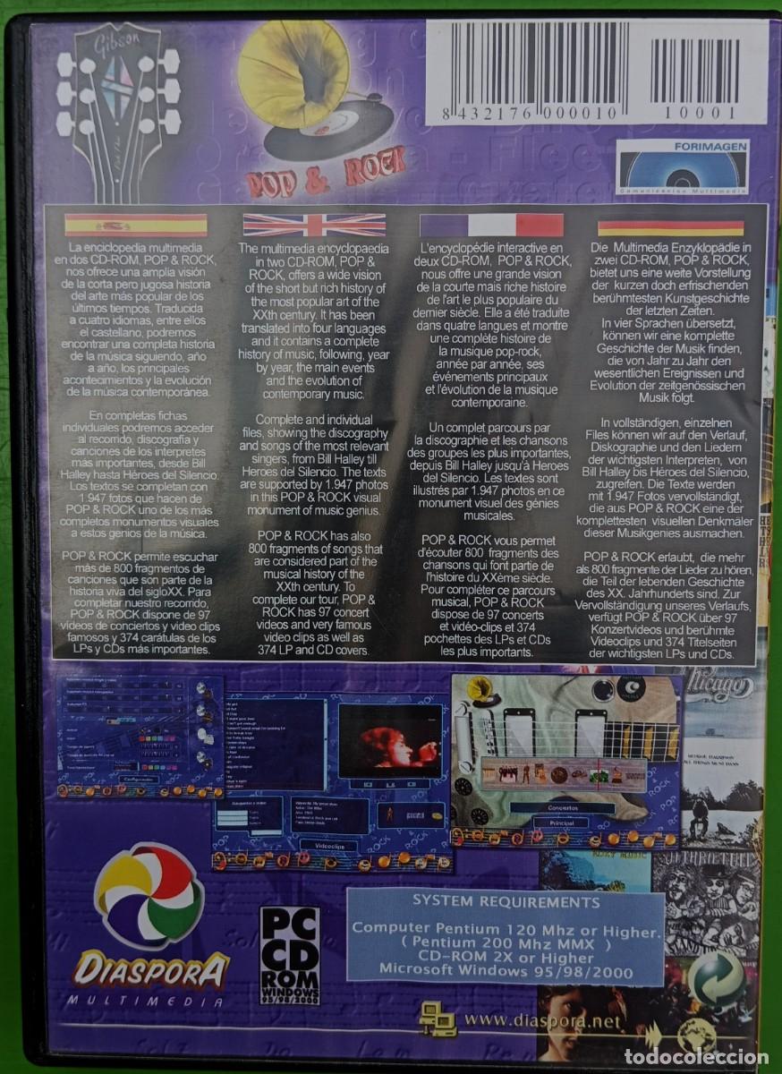 Videojuegos y consolas: POP & ROCK (Enciclopedia multimedia en 2 CD-ROM para PC) - Foto 2
