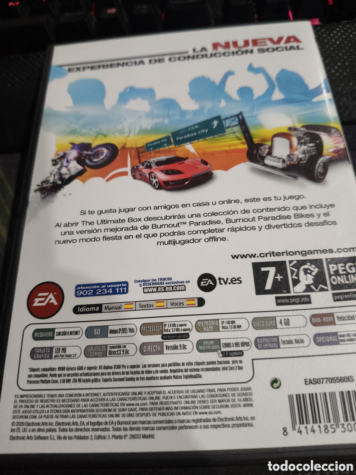 Videojuegos y consolas: Burnout paradise the ultimate box Pc - Foto 2