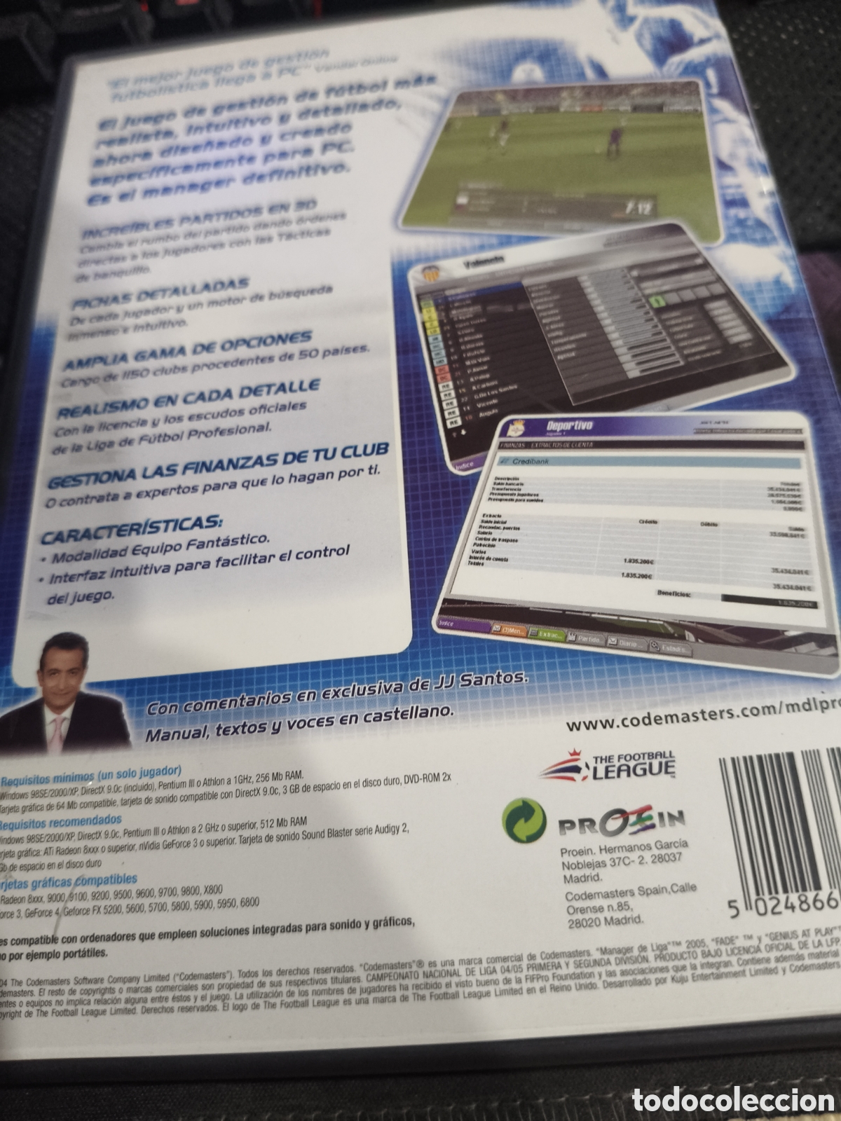 Videojuegos y consolas: Manager de liga profesional 2005 Pc - Foto 2