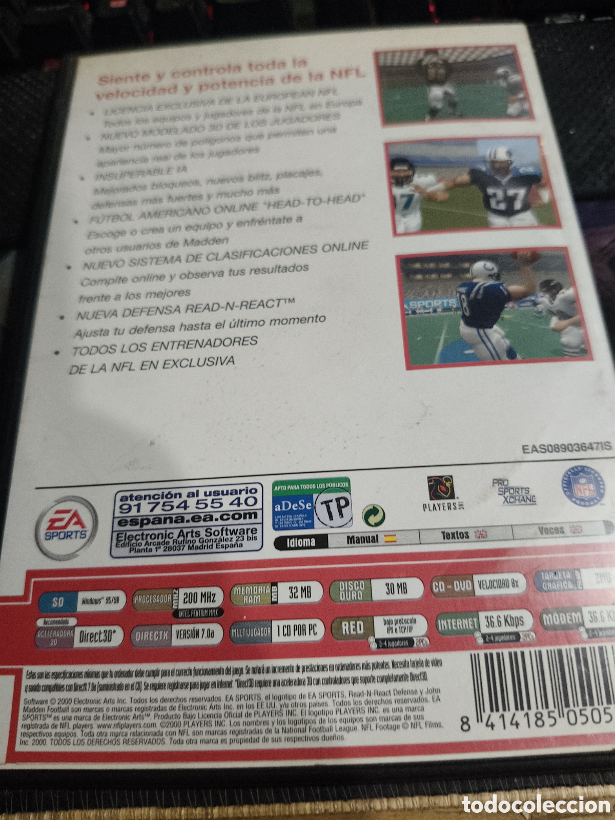 Videojuegos y consolas: Madden 2001 ------ Pc - Foto 2
