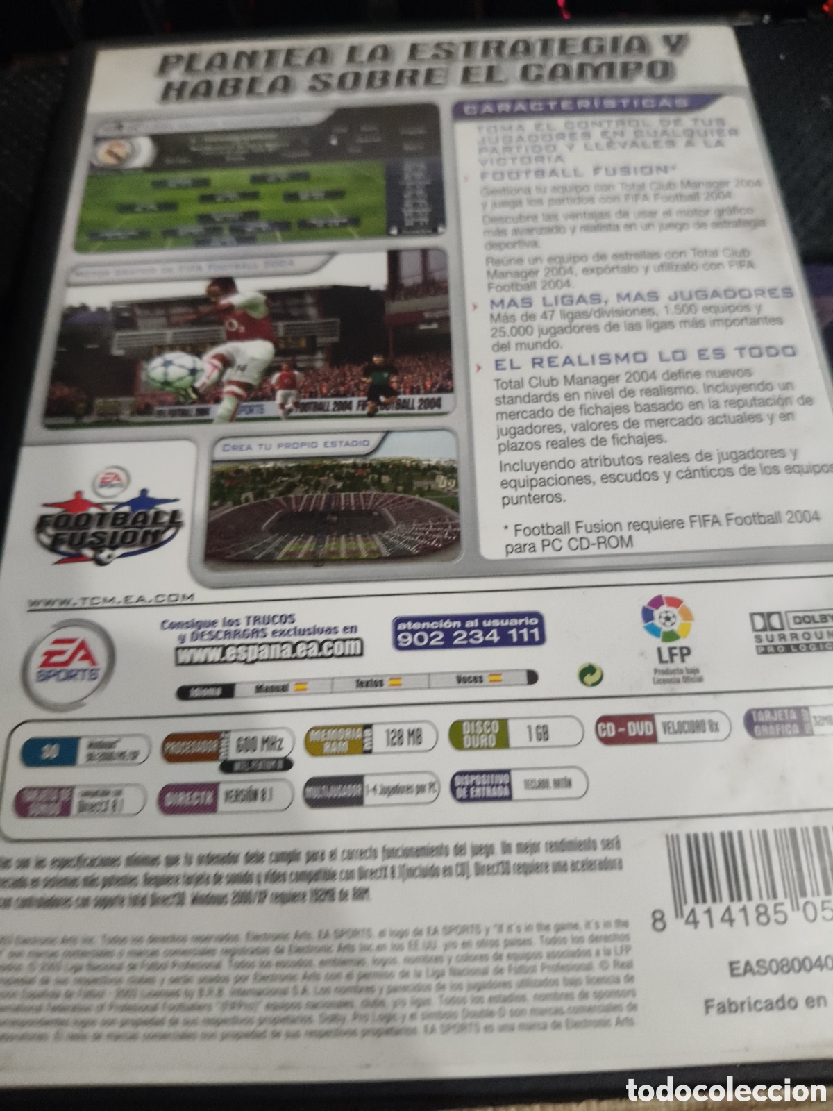 Videojuegos y consolas: Total club manager 2004 Pc - Foto 2