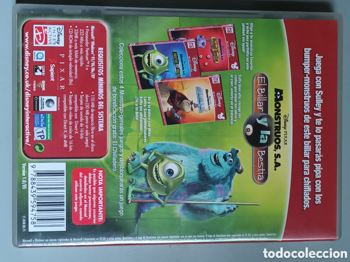 Videojuegos y consolas: 2 pc-cd monstruos S.A juegos - Foto 3